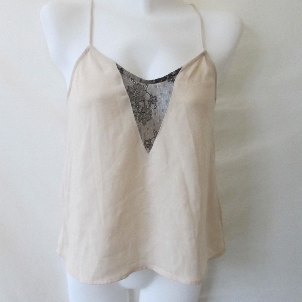 H&M SZ 4 S BLACK LACE BEIGE sexy lingerie PAJAMA